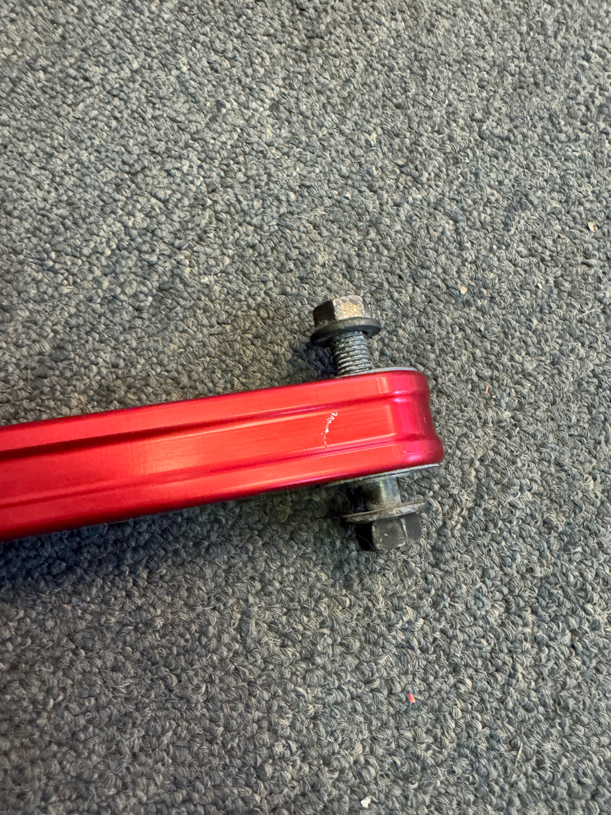 2004-2021 Subaru WRX STi Perrin Pitch Stop Mount Dog Bone Assembly Red