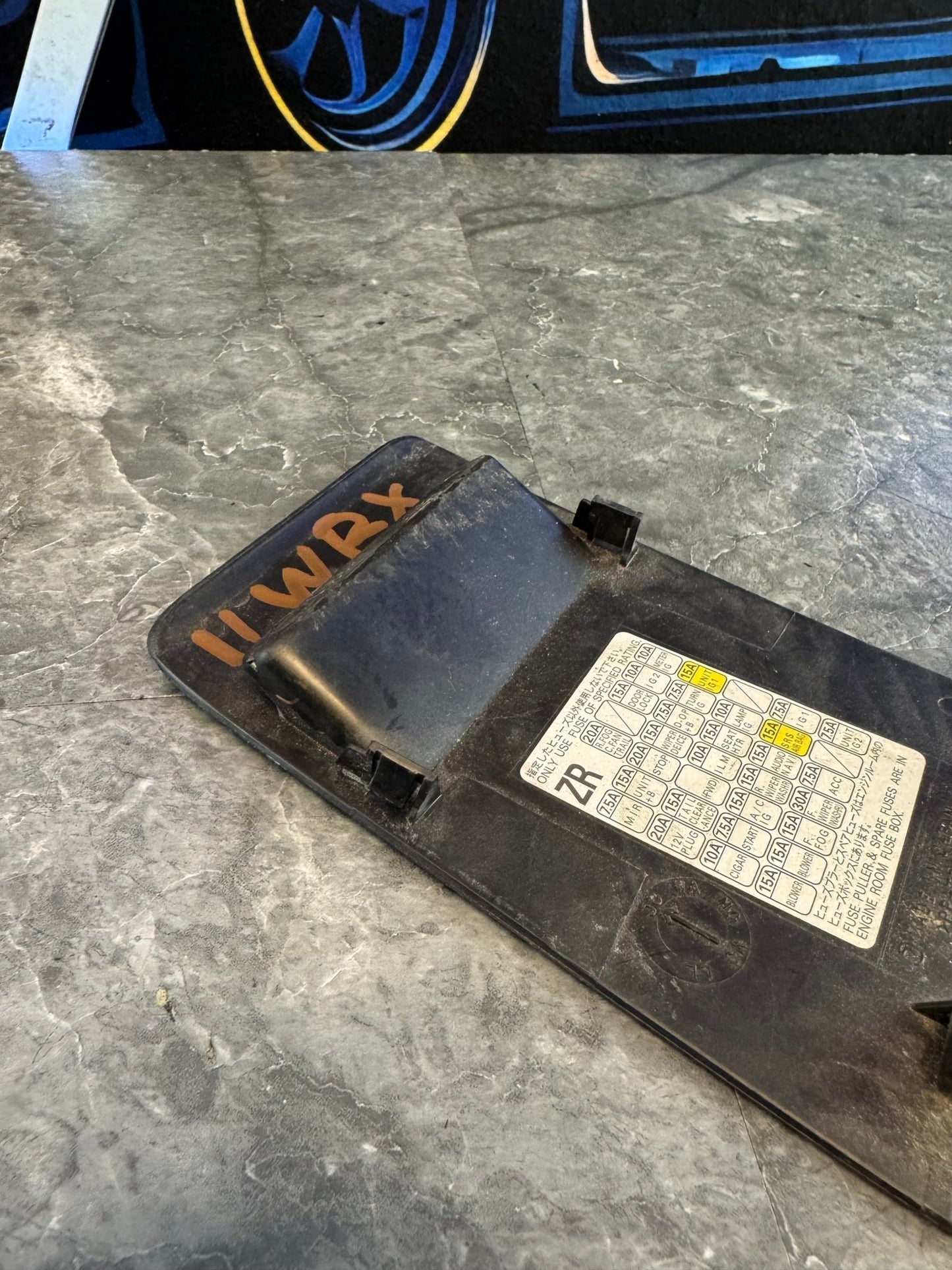 2008-2014 Subaru Impreza WRX STi Inside Fuse Box Cover Trim