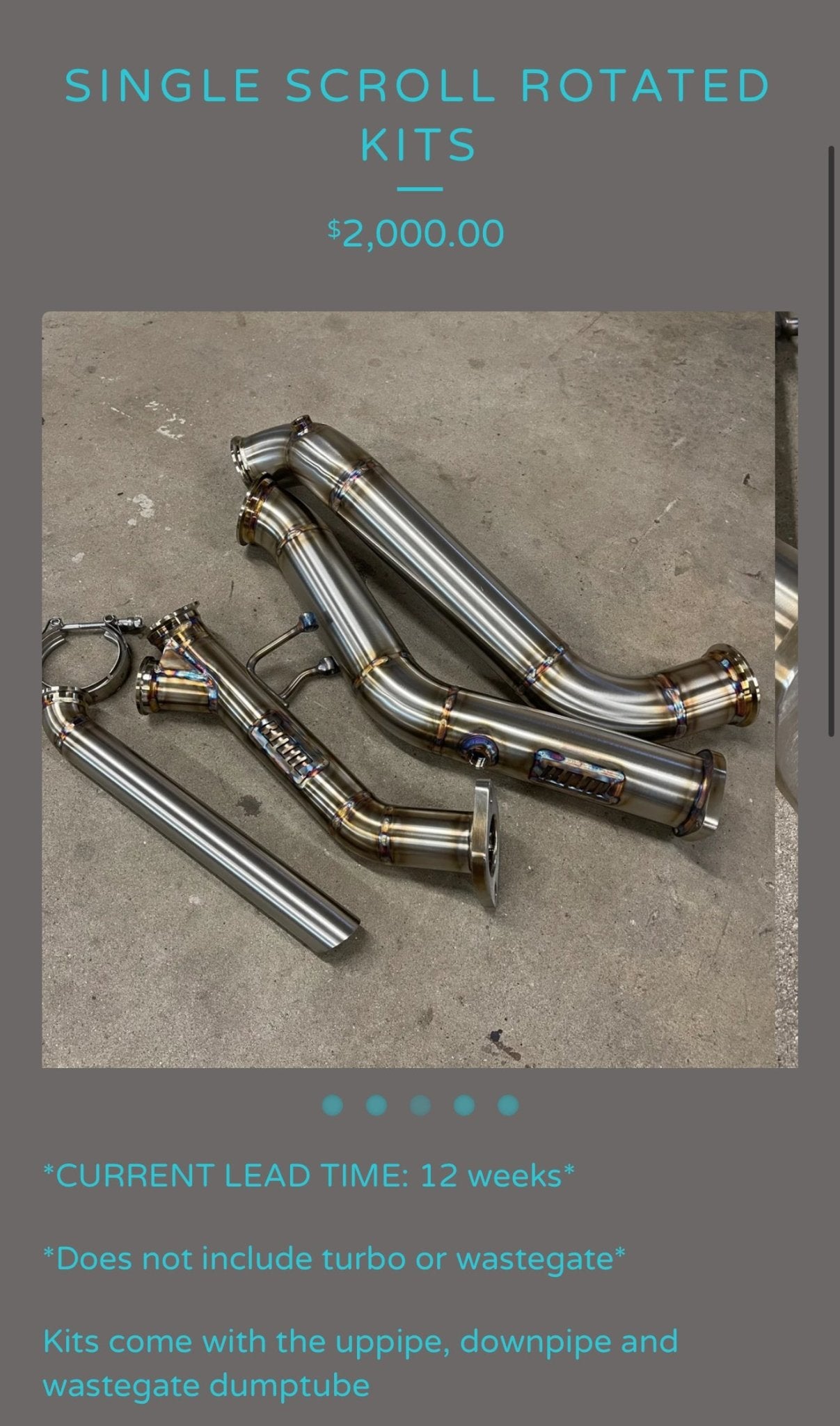 BNM “ madusa “ 4-1 ELH header & rotated turbo kit w/ downpipe & screamer tube Subaru STi & wrx