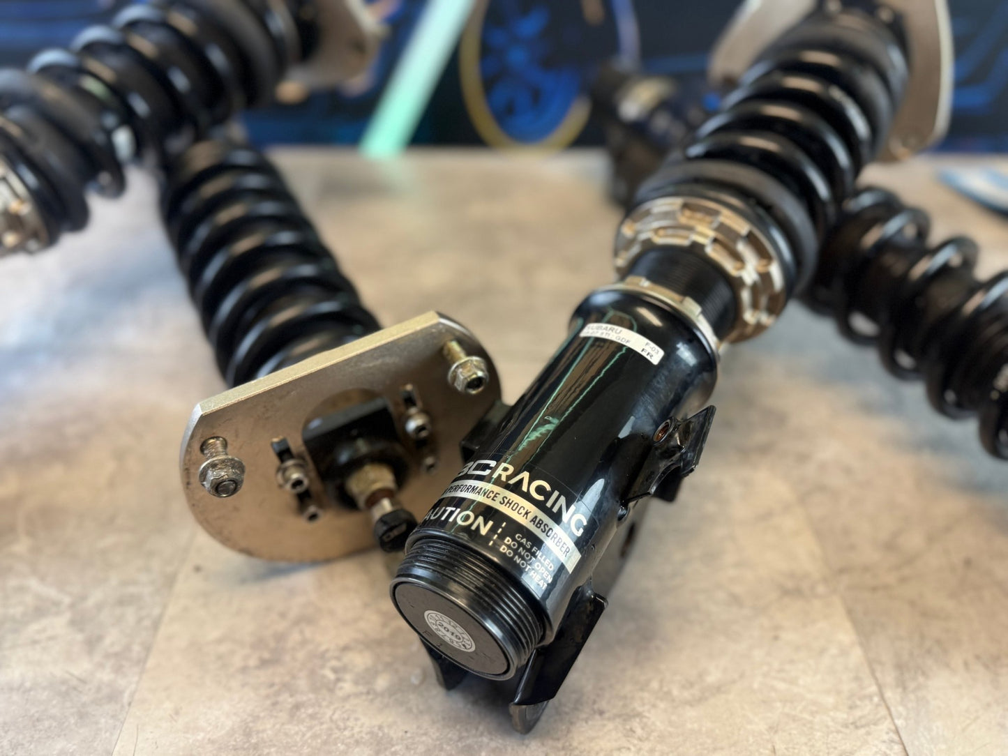 BC BR coil over suspension coilovers coilover Subaru STi 2005-2007 05-07 5x114