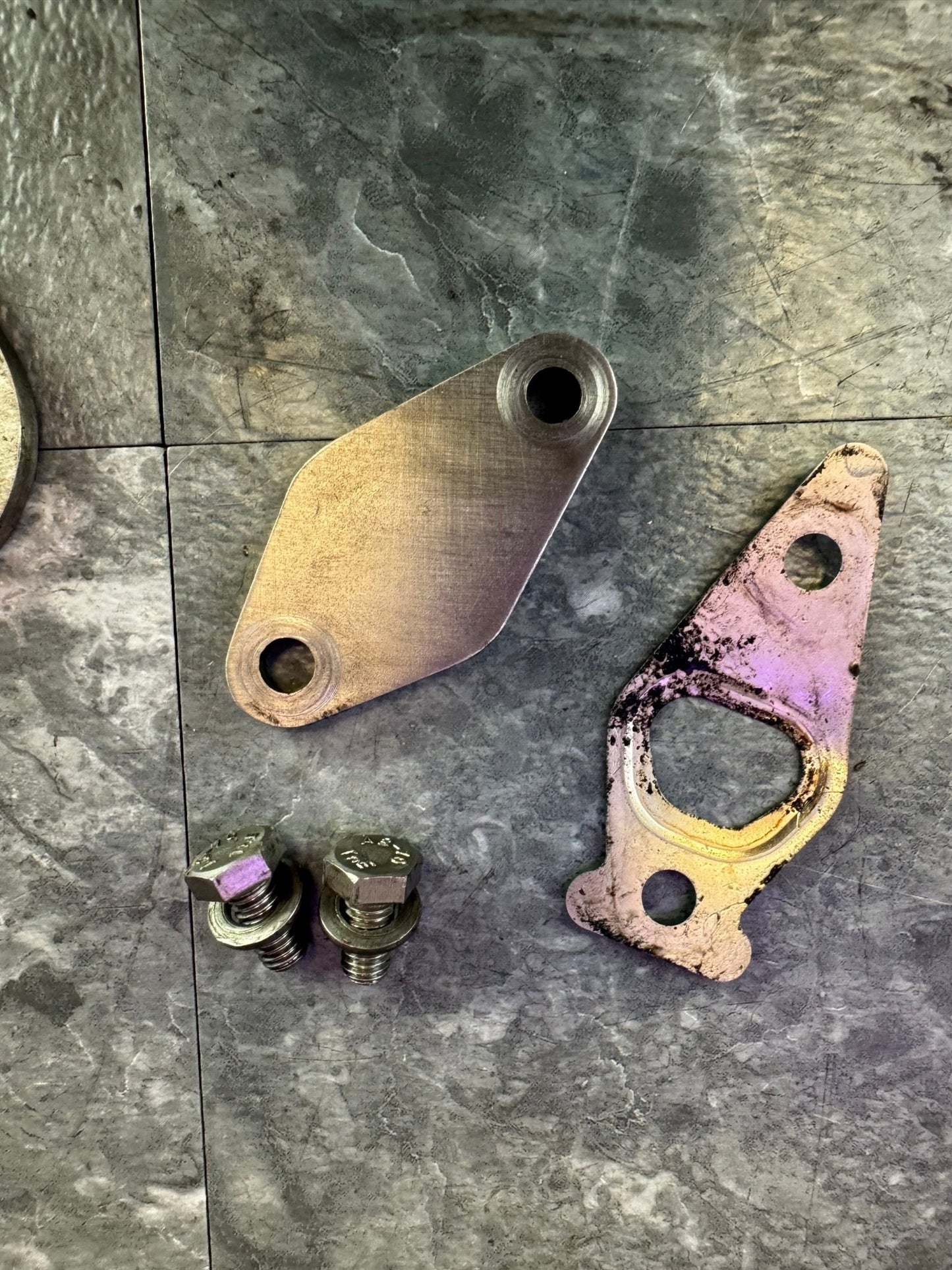 Subaru EJ20 EJ25 Engine EGR Delete Plates Air Pump Deletes With Hardware