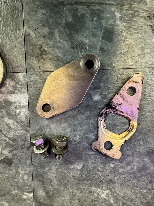 Subaru EJ20 EJ25 Engine EGR Delete Plates Air Pump Deletes With Hardware