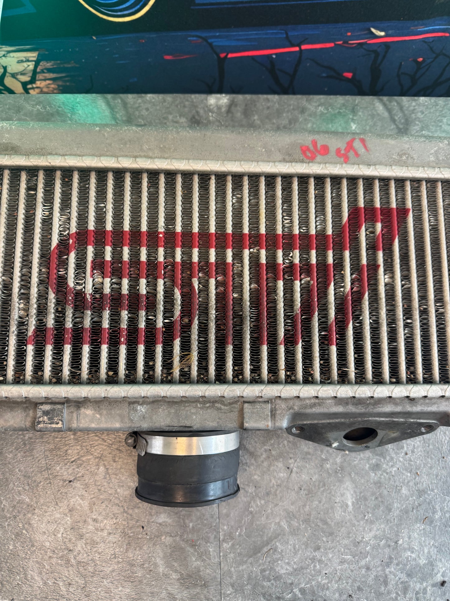 2004-2007 Subaru Impreza WRX STi OEM Top Mount Intercooler Assembly