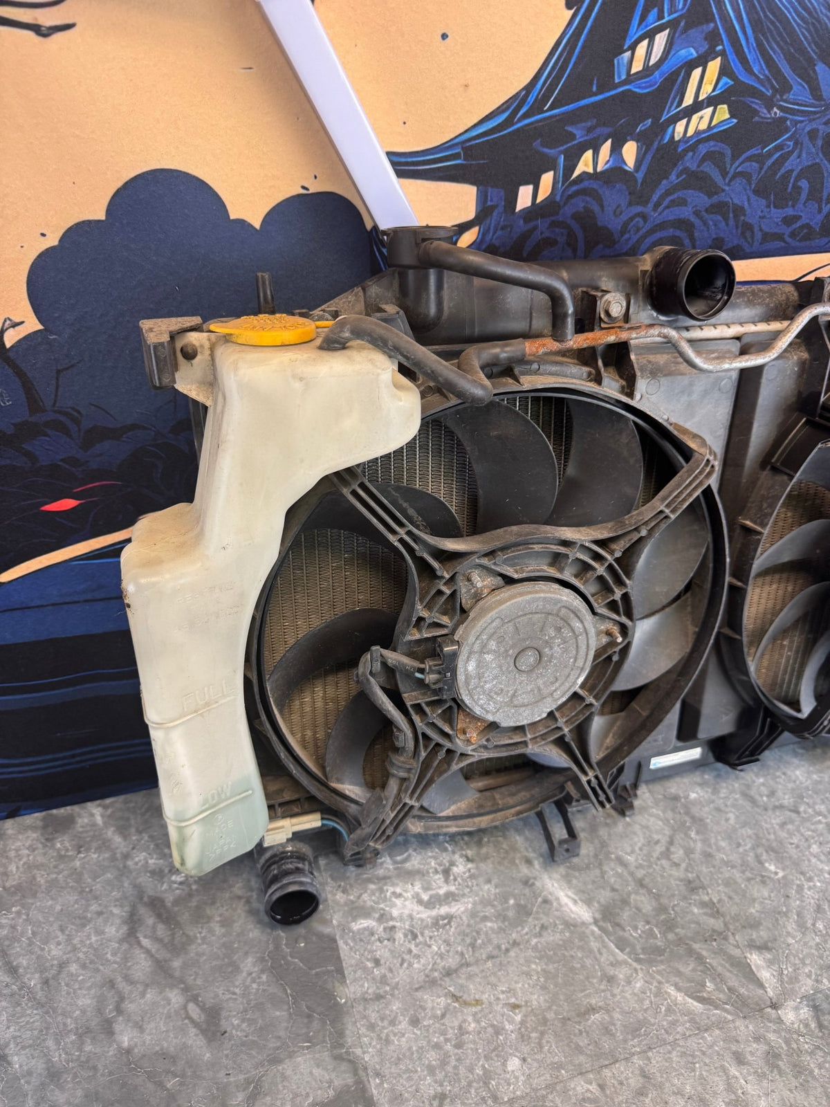 2008-2014 Subaru Impreza WRX STi OE Koyorad Radiator Cooling Assembly With Fans And Shroud