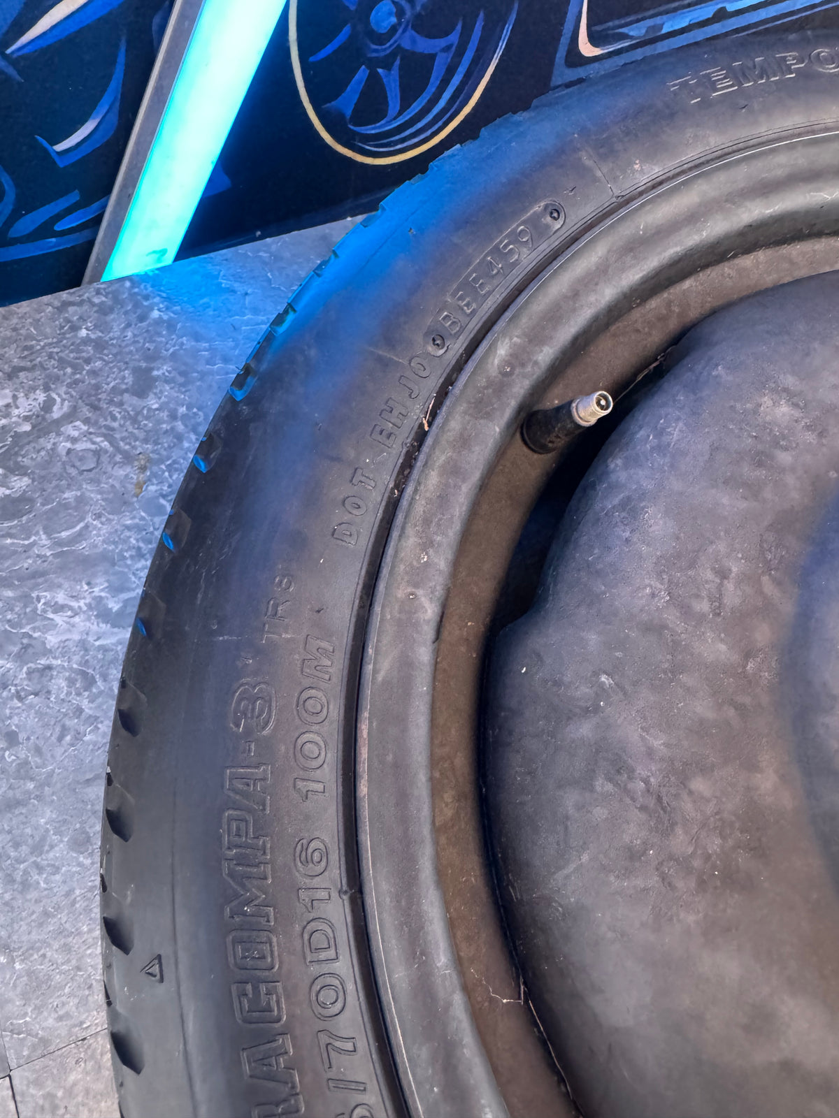 2004 Subaru WRX STi / 2006-2007 Subaru WRX OEM Subaru Spare Tire Emergency Tire Wheel Spare Donut