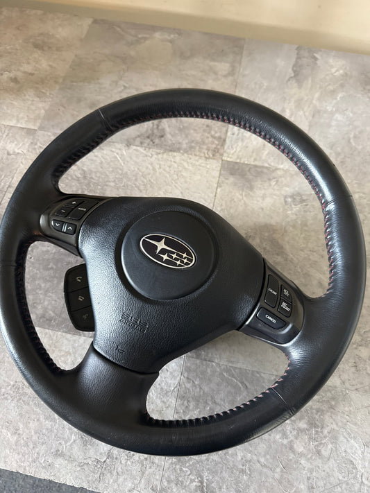 2008-2014 Subaru Impreza WRX OEM Complete Steering Wheel Controls