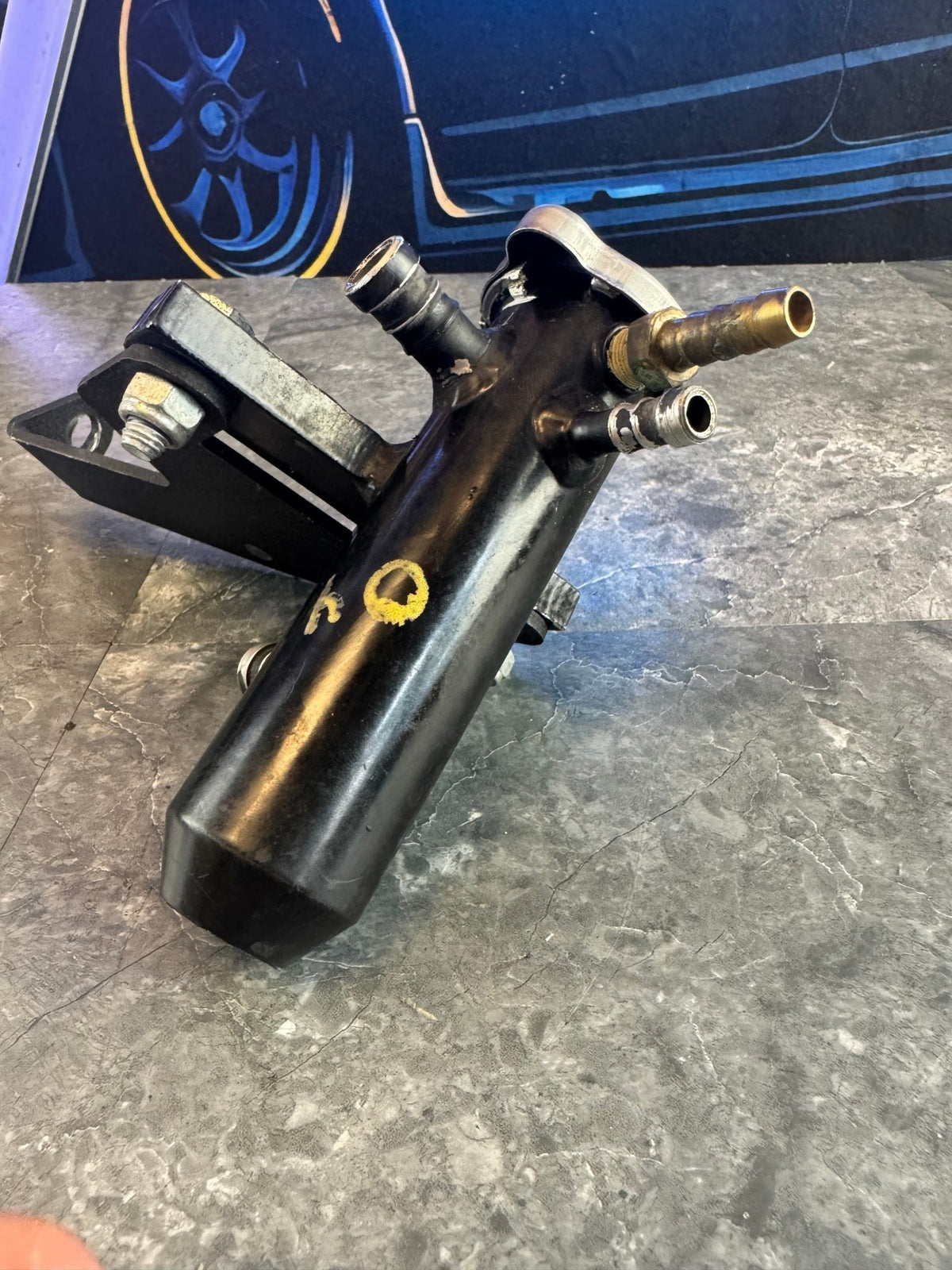 2002-2007 Subaru WRX / 2004-2021 Subaru WRX STi Killer B Motorsports Upper Turbo Coolant Reservoir With Bracket
