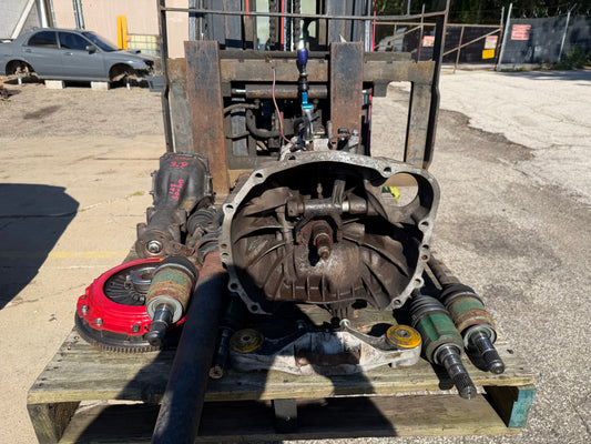 SUBARU six speed transmission swap package for 2008 - 2014 wrx w: STi 3.9 dccd gearbox & r-180 rear differential