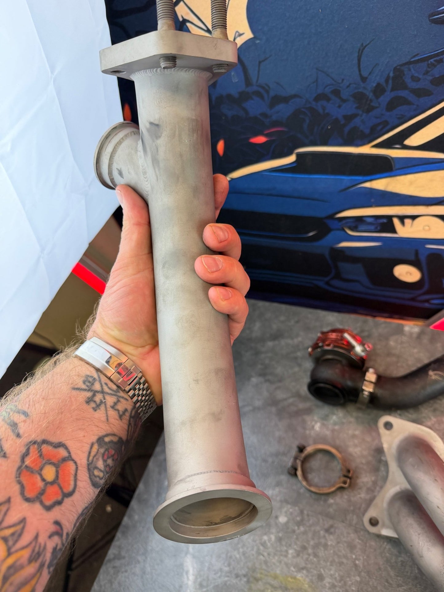 KILLER B Motorsports “ holy header “ ELH equal length header w: tial 38 mm mvs external wastegate kit