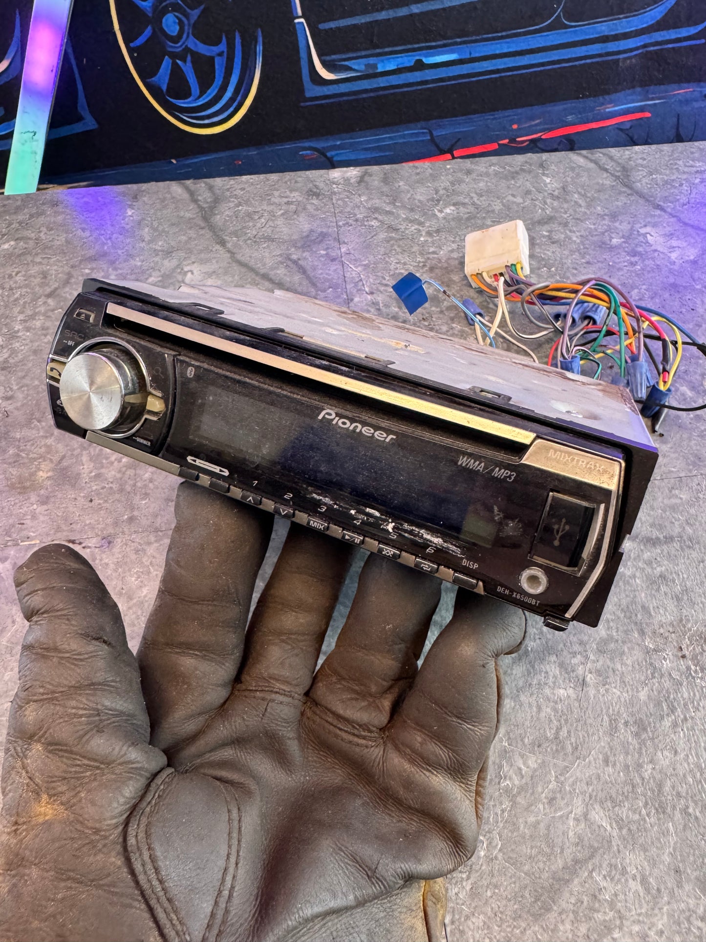 Pioneer DEH-X6500BT Single Din Headunit Assembly