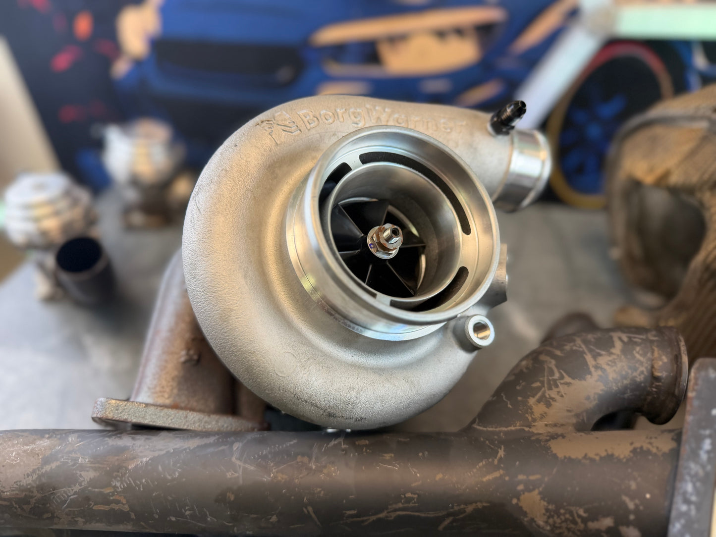 FULL RACE EFR S200 rotated twin scroll turbo kit 08-21 STi 08-12 Subaru wrx tial EWG x 2