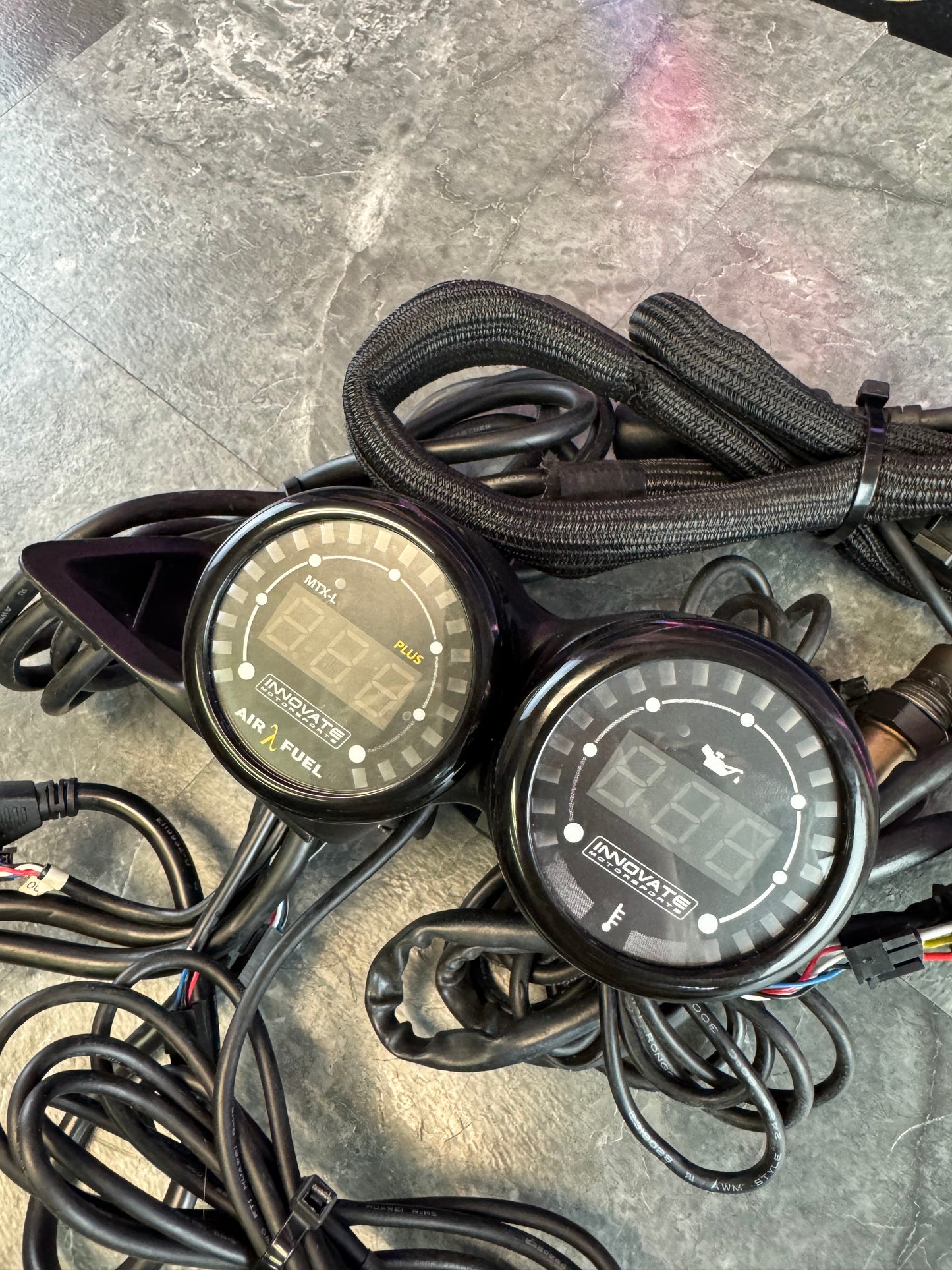 2015-2021 Subaru WRX STi Dual Gauge Pod With Innovate AFR Oil Pressure And Temp Gauges And Sensors