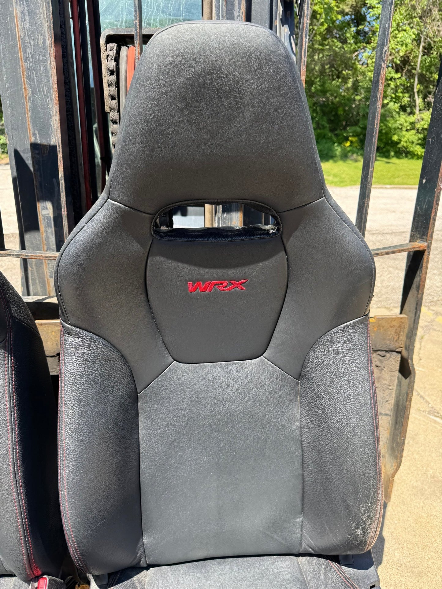 2008-2014 Subaru WRX OEM Seat Set Passenger Driver Front Leather Heated Seats Pair