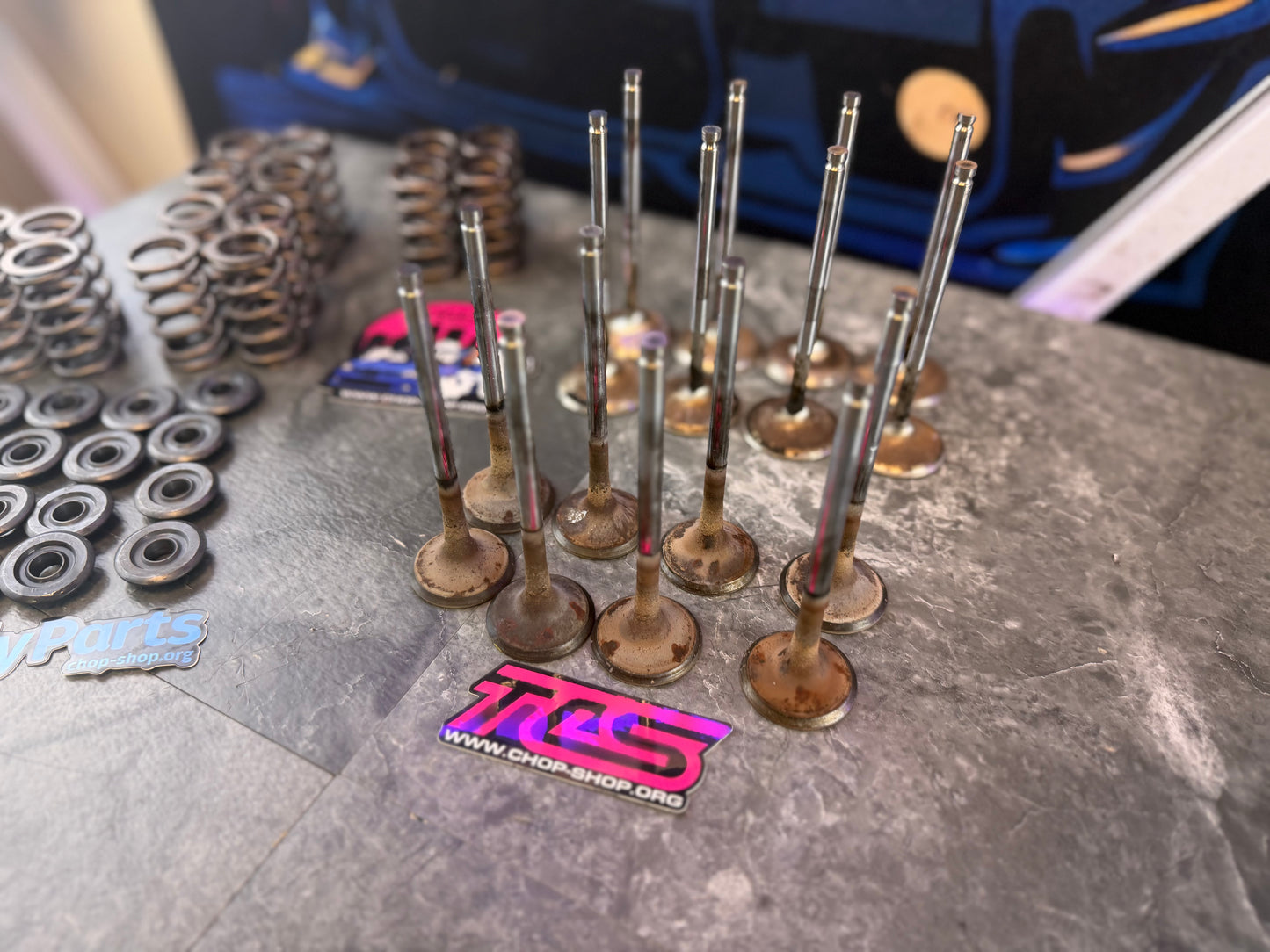 Subaru STi BC valve train WRX SS 32/36 stainless steel valves & spring kit & steel retainers