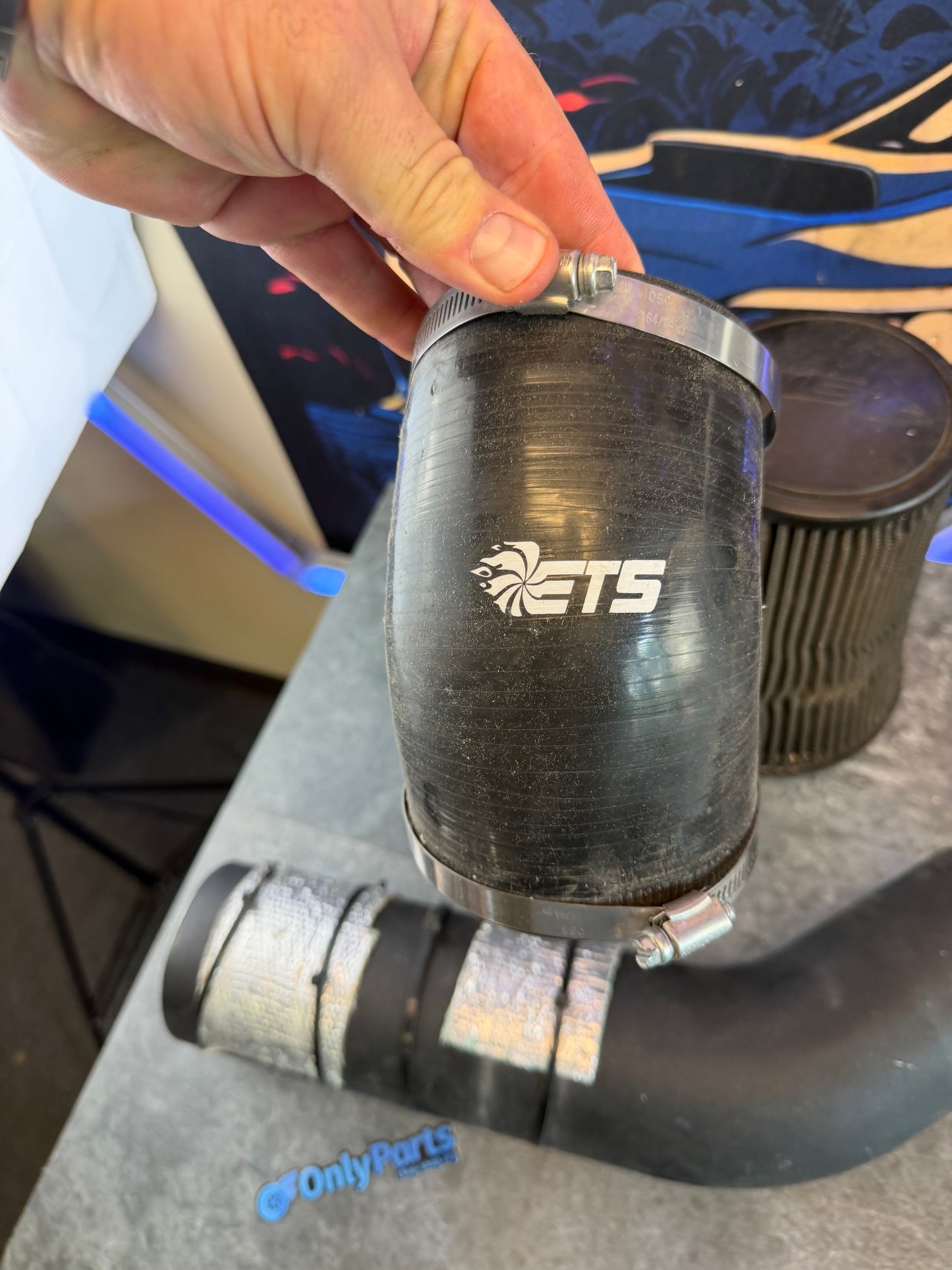 ETS cold air intake ROTATED Subaru STi 4” speed density