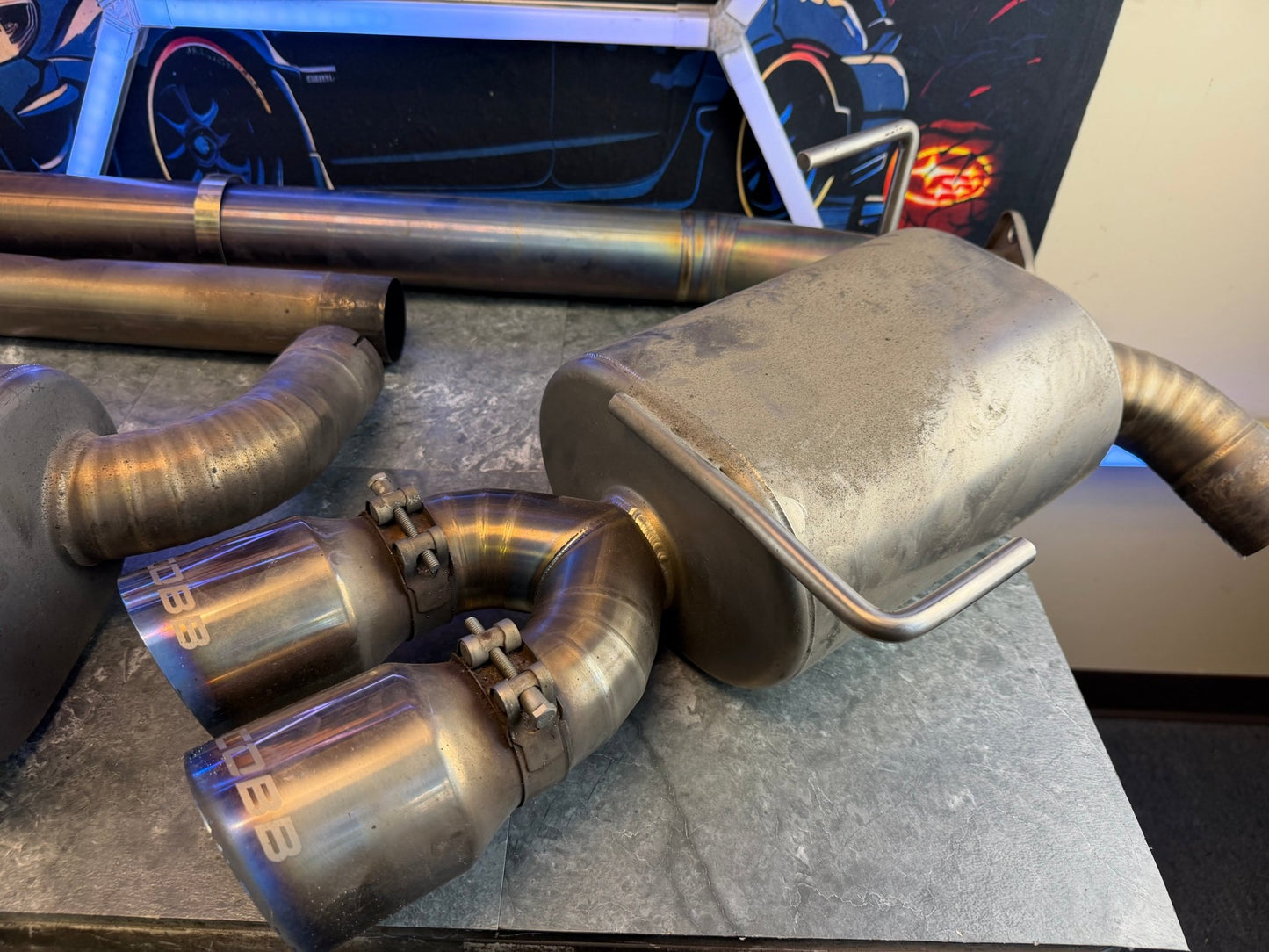 COBB TUNING 2011 - 2021 Subaru sti & wrx FULL TI titanium catback exhaust quad tip