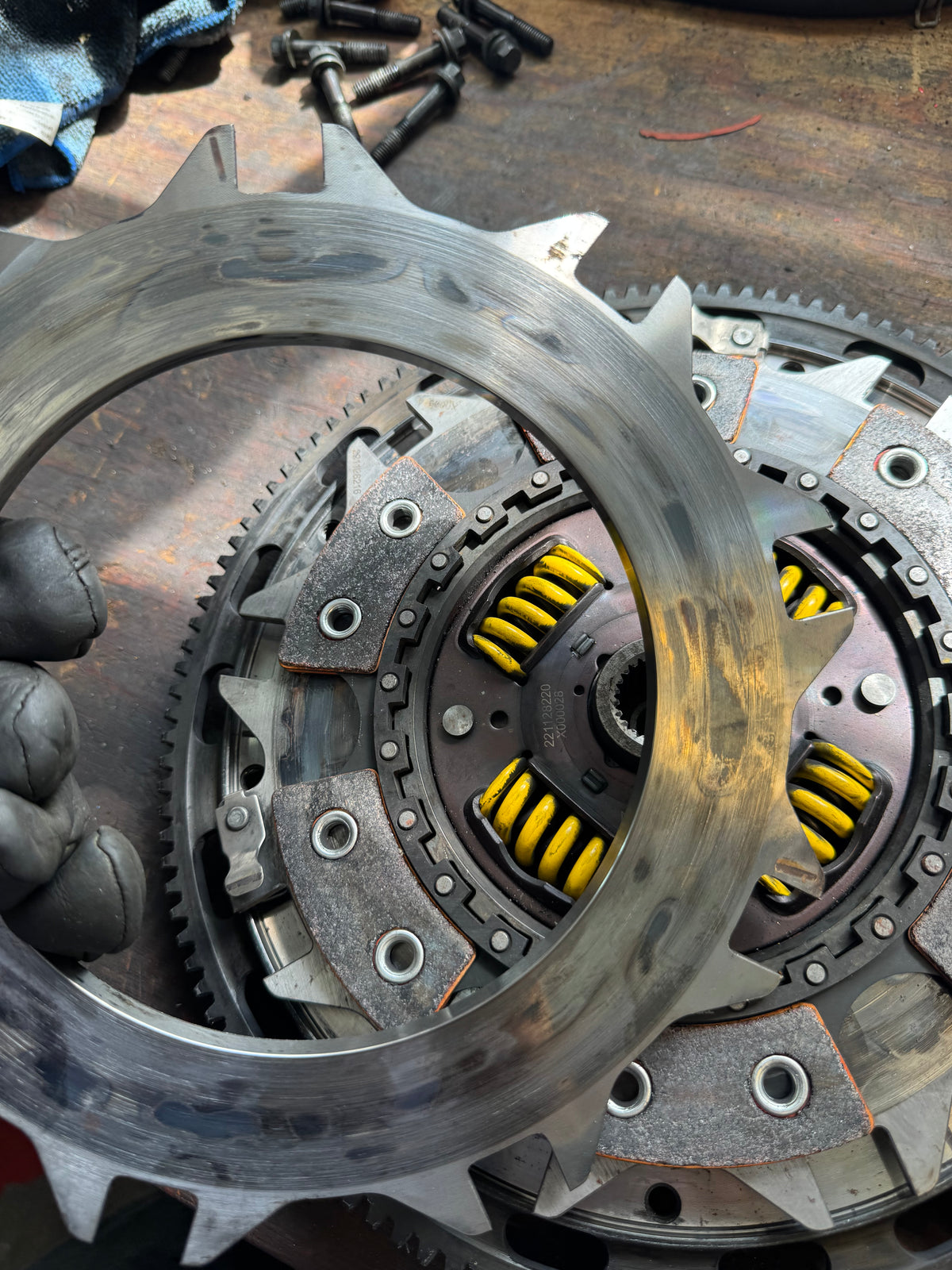 2004-2021 Subaru WRX STi ACT Mod-Twin 225 Extreme 6-Puck Sprung Street Clutch Kit Organic Disk With Monolock Collar
