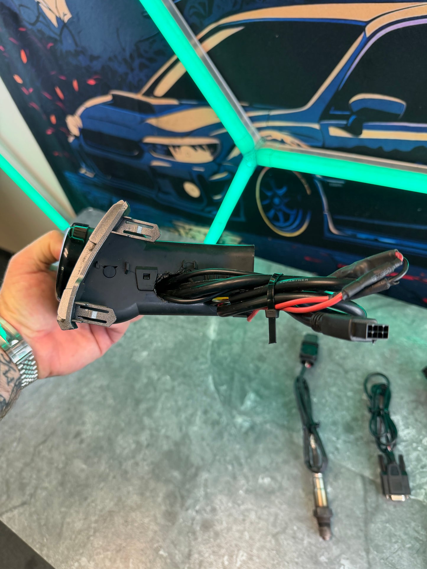 INNOVATIVE AFR air fuel ratio GAUGE 2008-2014 Subaru wrx & STi w/ o2 sensor & subtle solutions vent pod