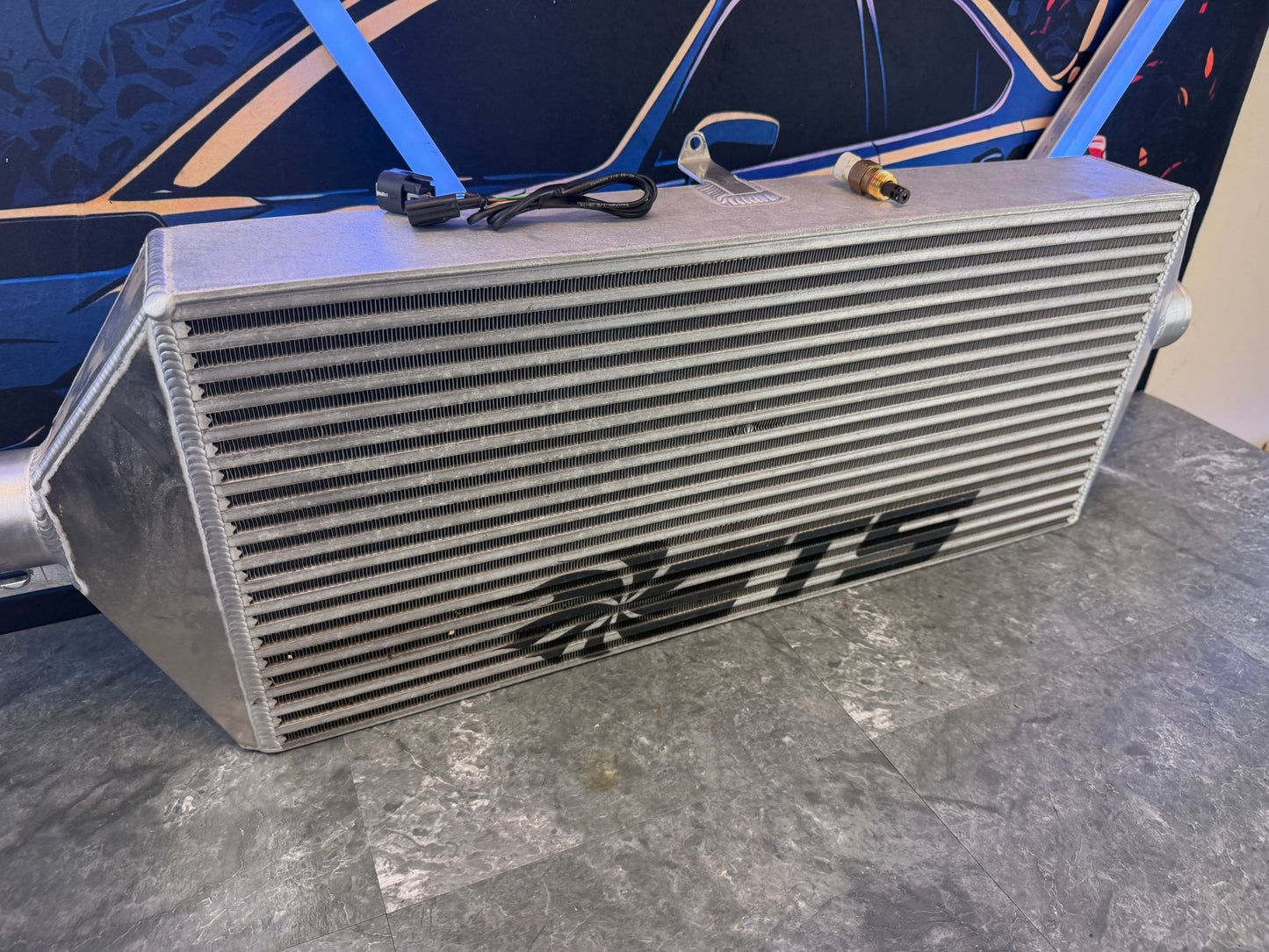 ETS fmic kit front mount intercooler kit 15-21 Subaru STi VA ( rotated ) I wire speed density & tial BOV