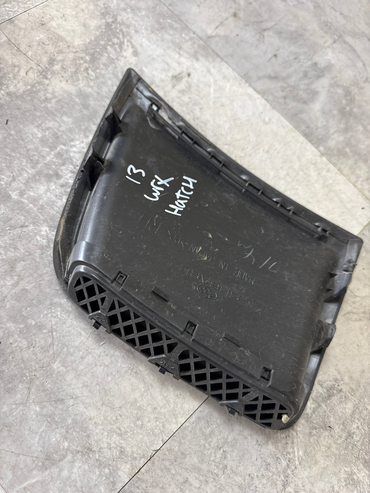 2008-2014 Subaru WRX OEM RH Bumper Corner Vent