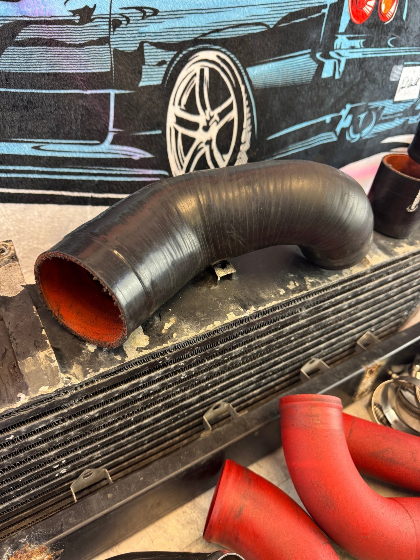 2002-2007 Subaru WRX STi Rare 4.5" APS Front Mount Intercooler Kit For Rotated Turbo P5