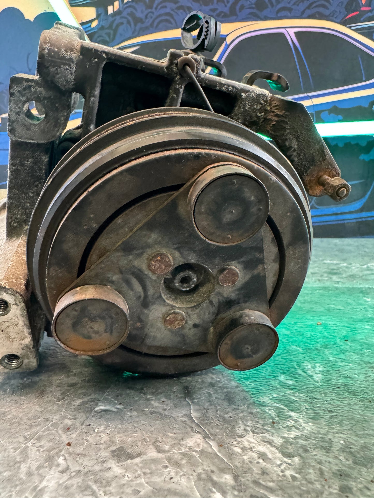 2004-2007 Subaru Impreza WRX STi AC Compressor With Bracket