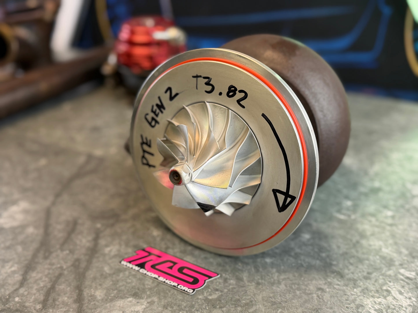 PTE ball bearing 6266 800 HP turbo Subaru wrx & STi t3 4” cover billet gen 2 7 blade compressor wheel