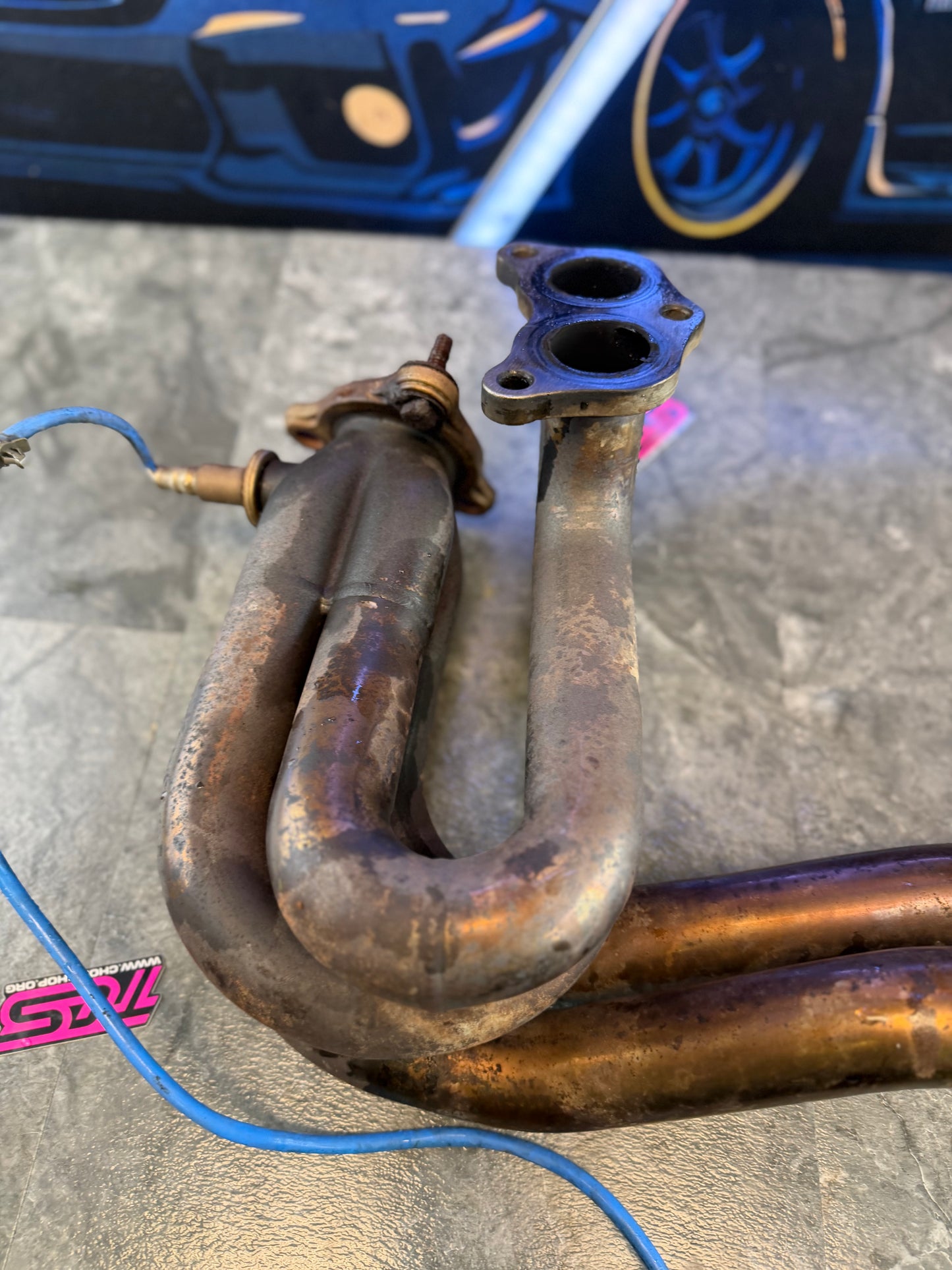 TOMEI UELH unequal length header 3 bolt SUBARU STi & WRX EJ257 EJ255 turbo exhaust manifold