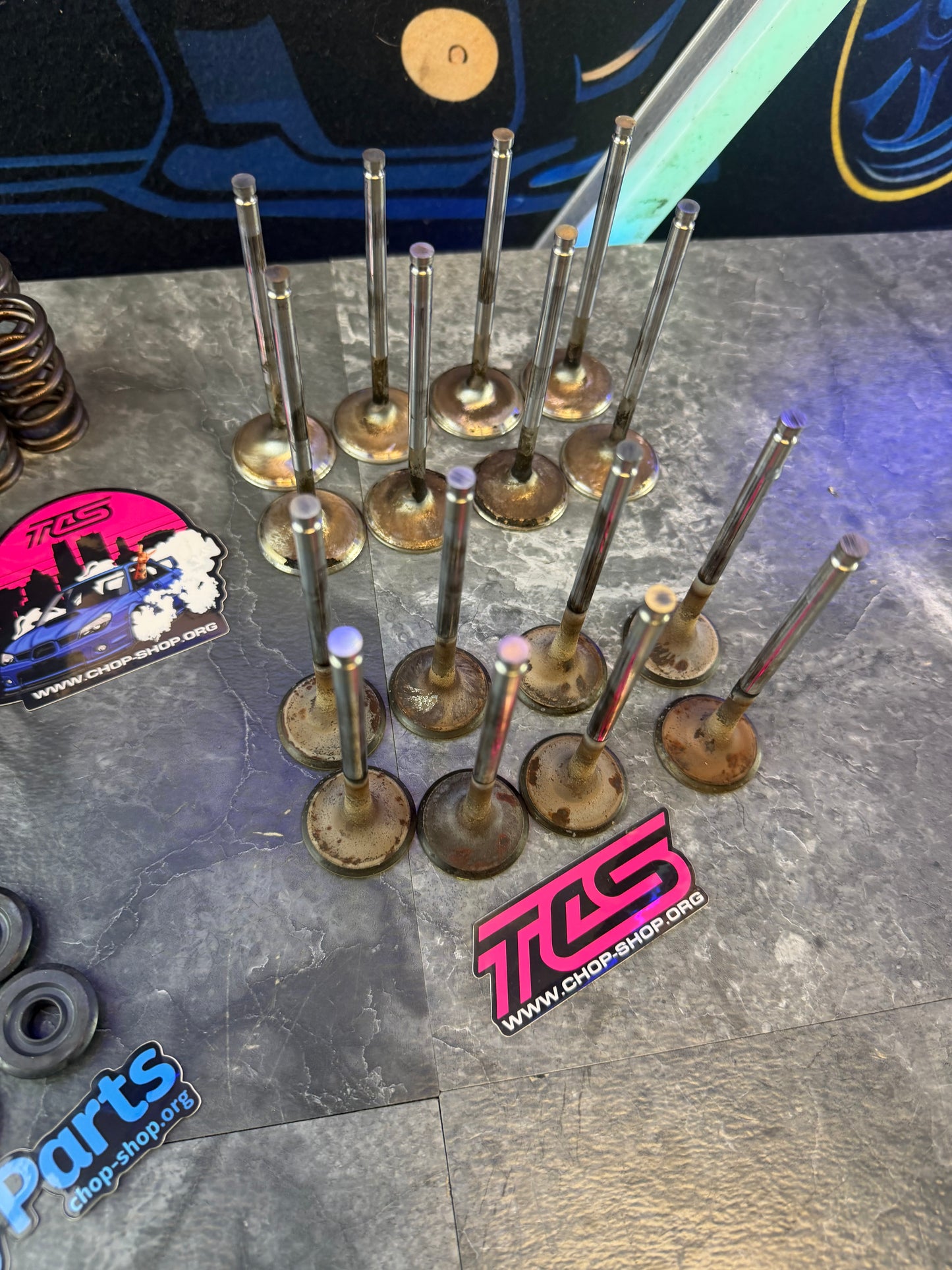 Subaru STi BC valve train WRX SS 32/36 stainless steel valves & spring kit & steel retainers