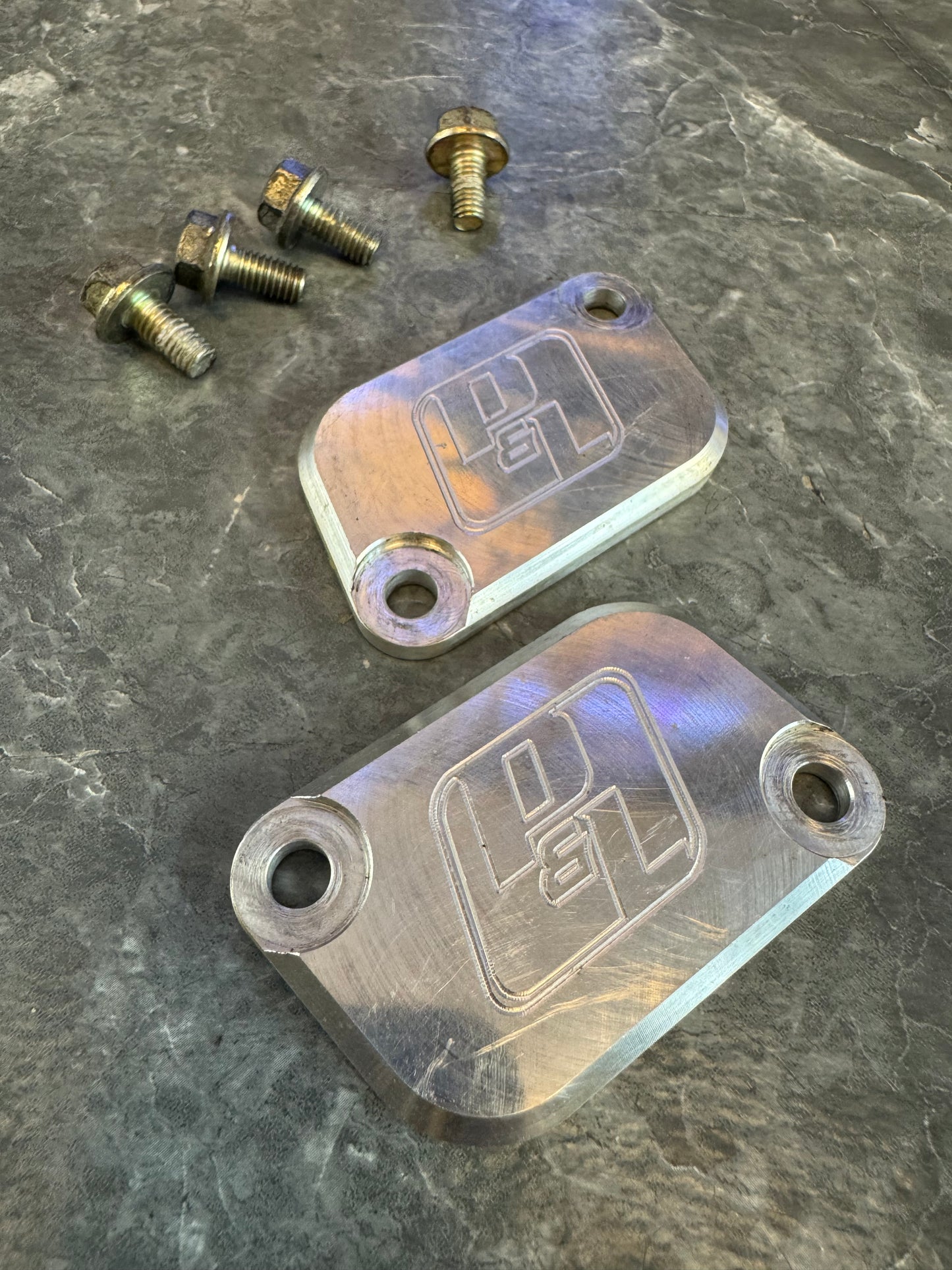 Subaru EJ20 EJ25 Engine P&L Motorsports AVCS Solenoid Access Plates With Hardware
