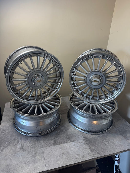3pc Sieg Fins By Work Wheels 15 Inch 6.5 Wide 5x114.3 +46