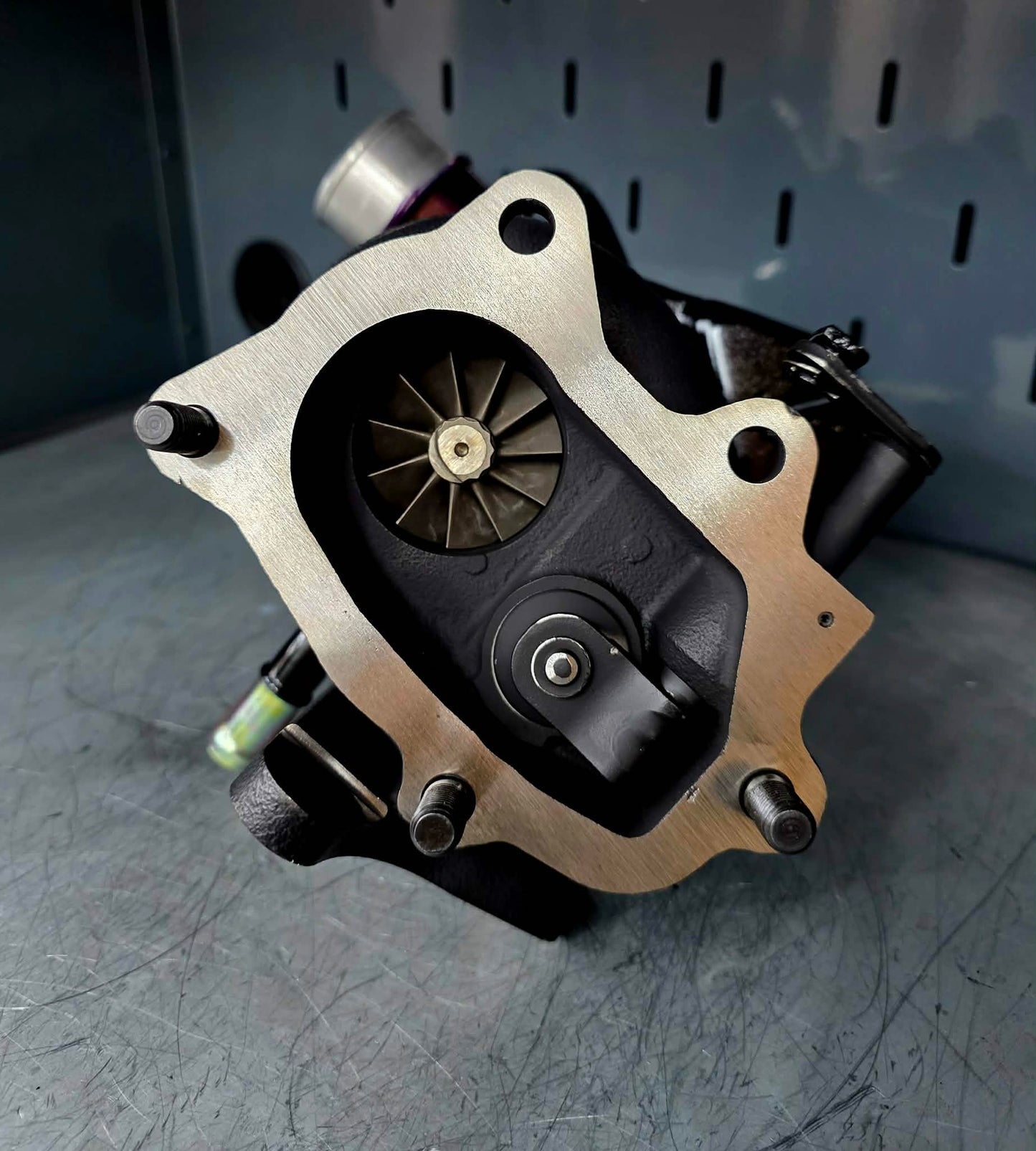 CUSTOM HCFI ball bearing converted VF 48 Subaru STi & wrx w/ billet compressor wheel & BEAUTIFUL powder coat