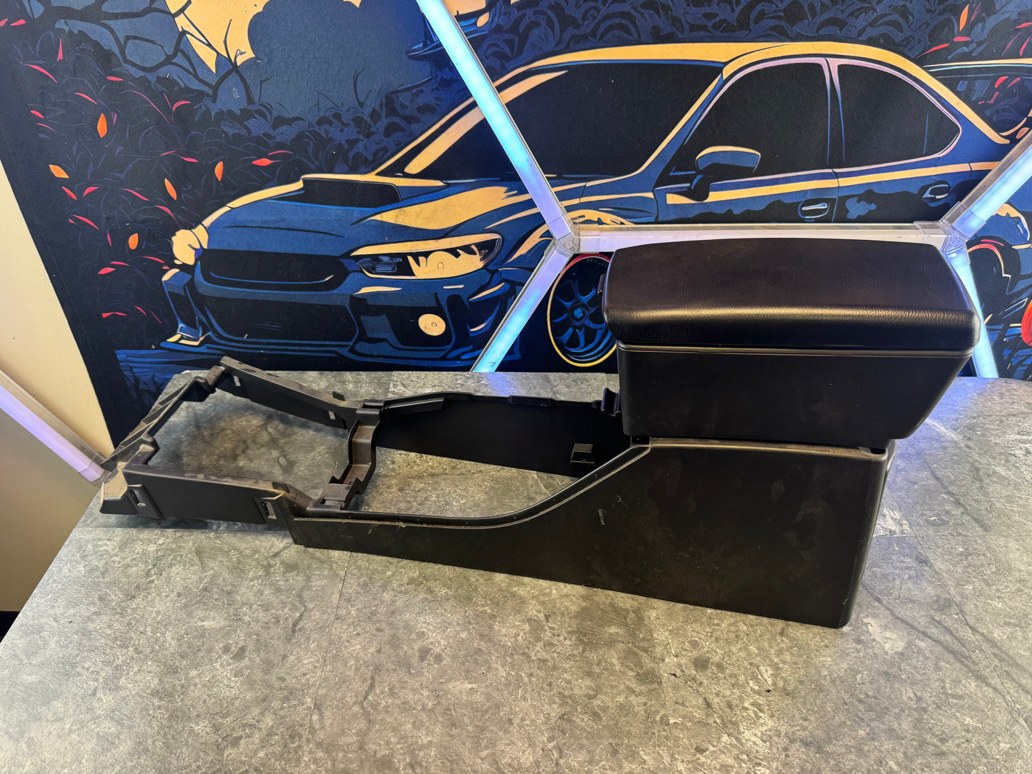 2005-2007 Subaru Impreza WRX STI Black Center Console Rest Trim Middle
