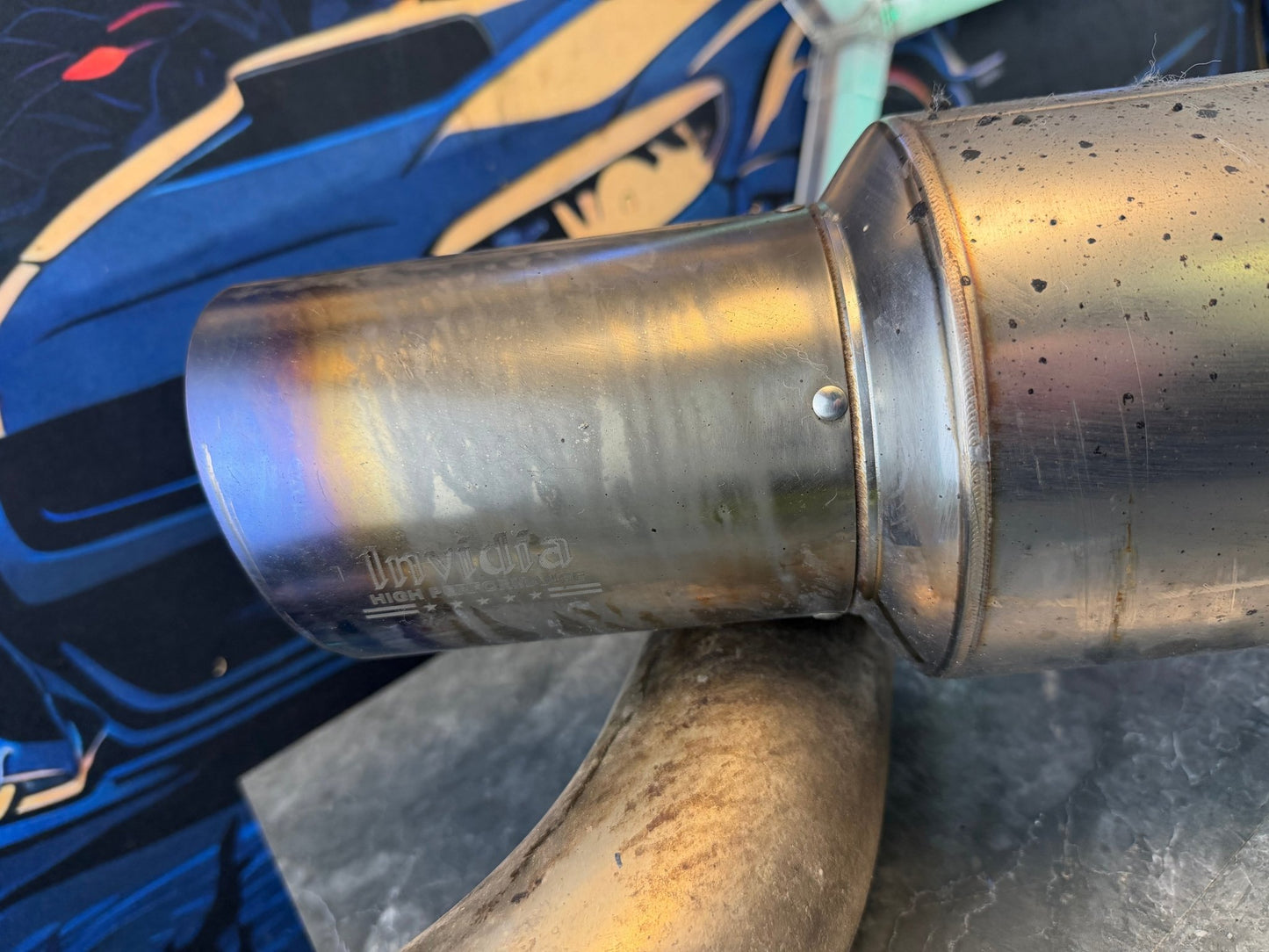 Invidia N1 race cbe catback exhaust system ti tip 08-14 wrx sedan 11-14 STi Sedan