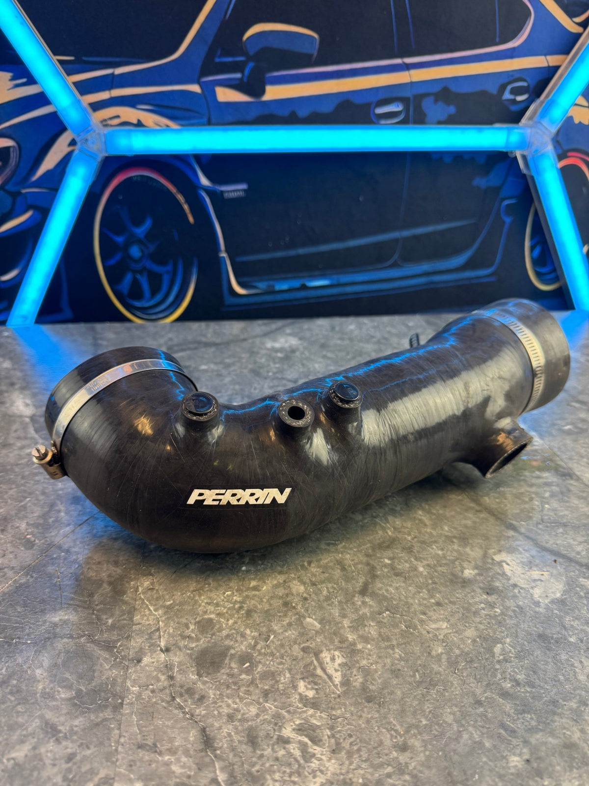 2008-2021 Subaru WRX STi Perrin 84mm Turbo Inlet FP Turbo Size Black
