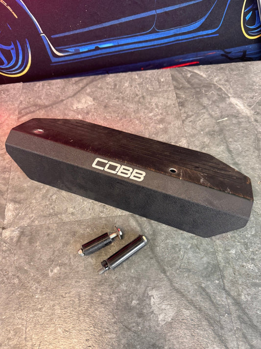 2008-2021 WRX STi Cobb Alternator Cover Plate Shield Black