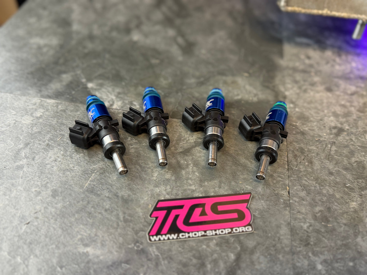FIC 1440 CC top feed fuel injectors Subaru wrx and STi E85 flex fuel w/ plug & play adapters
