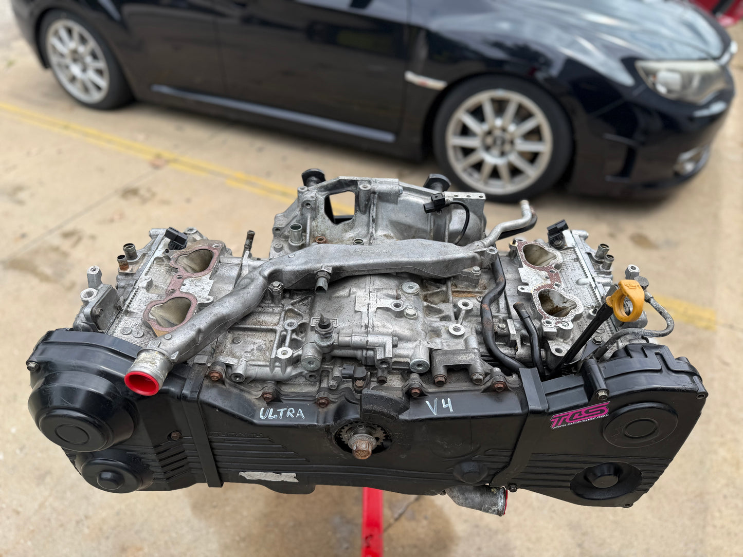 OUTRONT Motorsports v4 ultra ej257 ej25 Subaru wrx & STi closed deck & built forged engine longblock BC 282 cammed