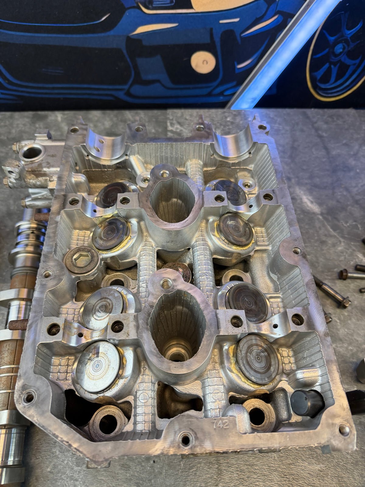 SUBARU STi 2008 - 2021 OEM W25 N25 dual avcs cylinder heads TESTED