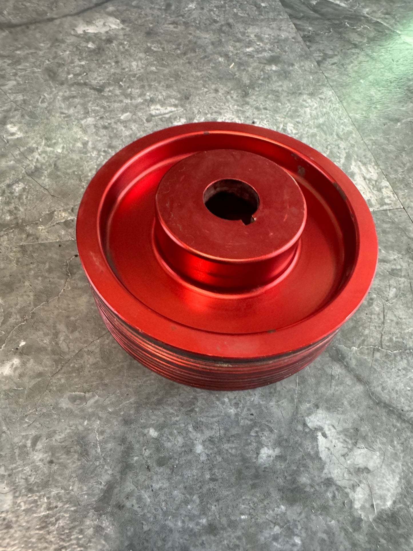 2004-2021 Subaru STi / 2002-2014 Subaru WRX Grimmspeed Light Weight Crank Pulley Red