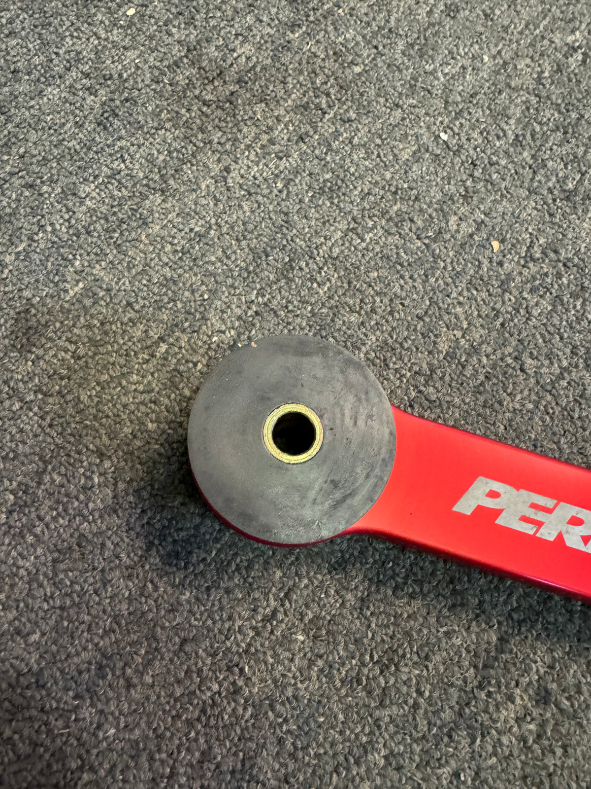 2004-2021 Subaru WRX STi Perrin Pitch Stop Mount Dog Bone Assembly Red