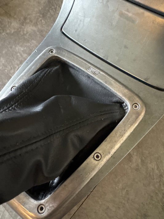 2005-2007 Subaru WRX STi OEM Center Console Shifter Trim Boot Bezel Surround Trim Manual Transmission