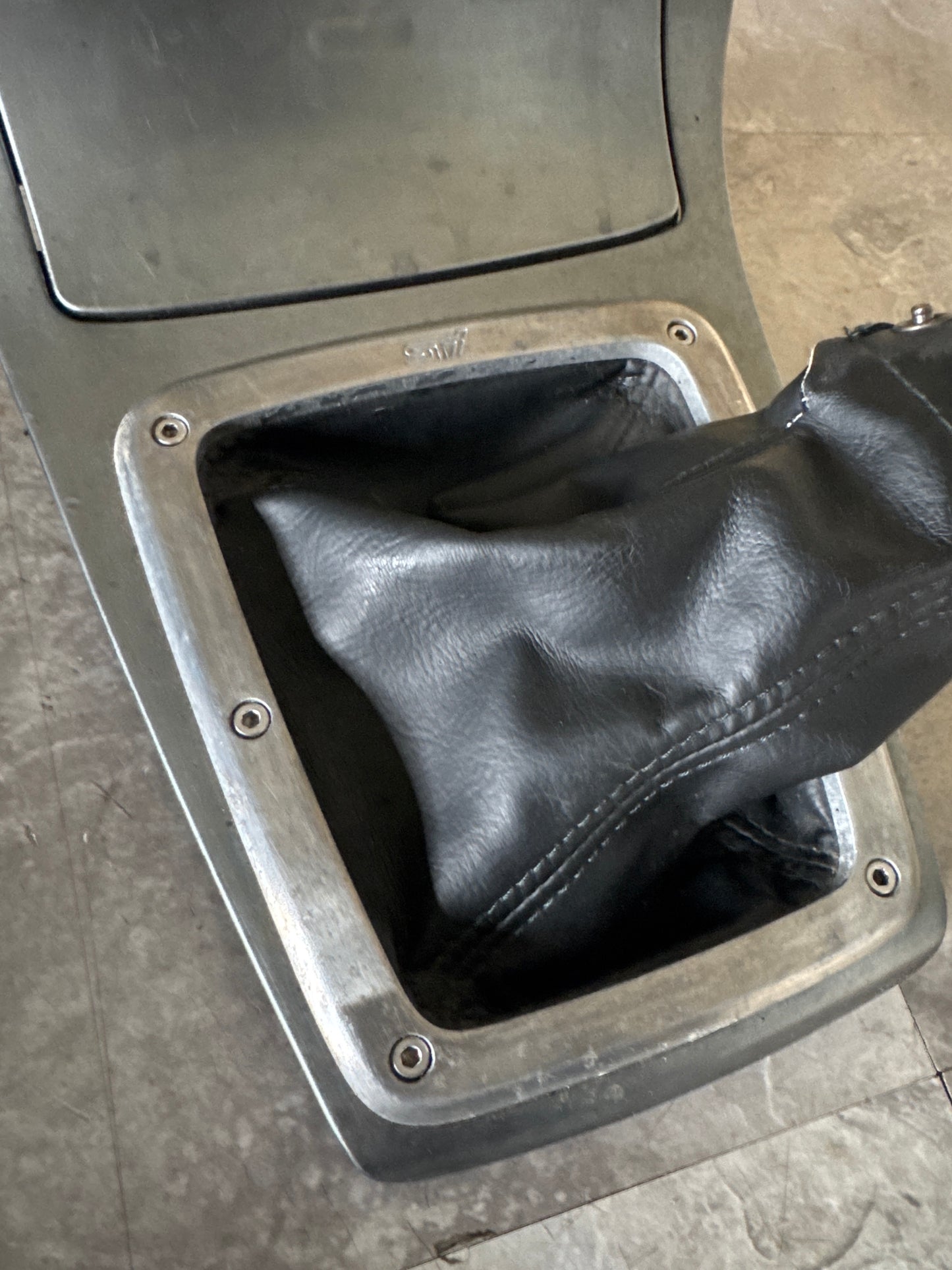 2005-2007 Subaru WRX STi OEM Center Console Shifter Trim Boot Bezel Surround Trim Manual Transmission