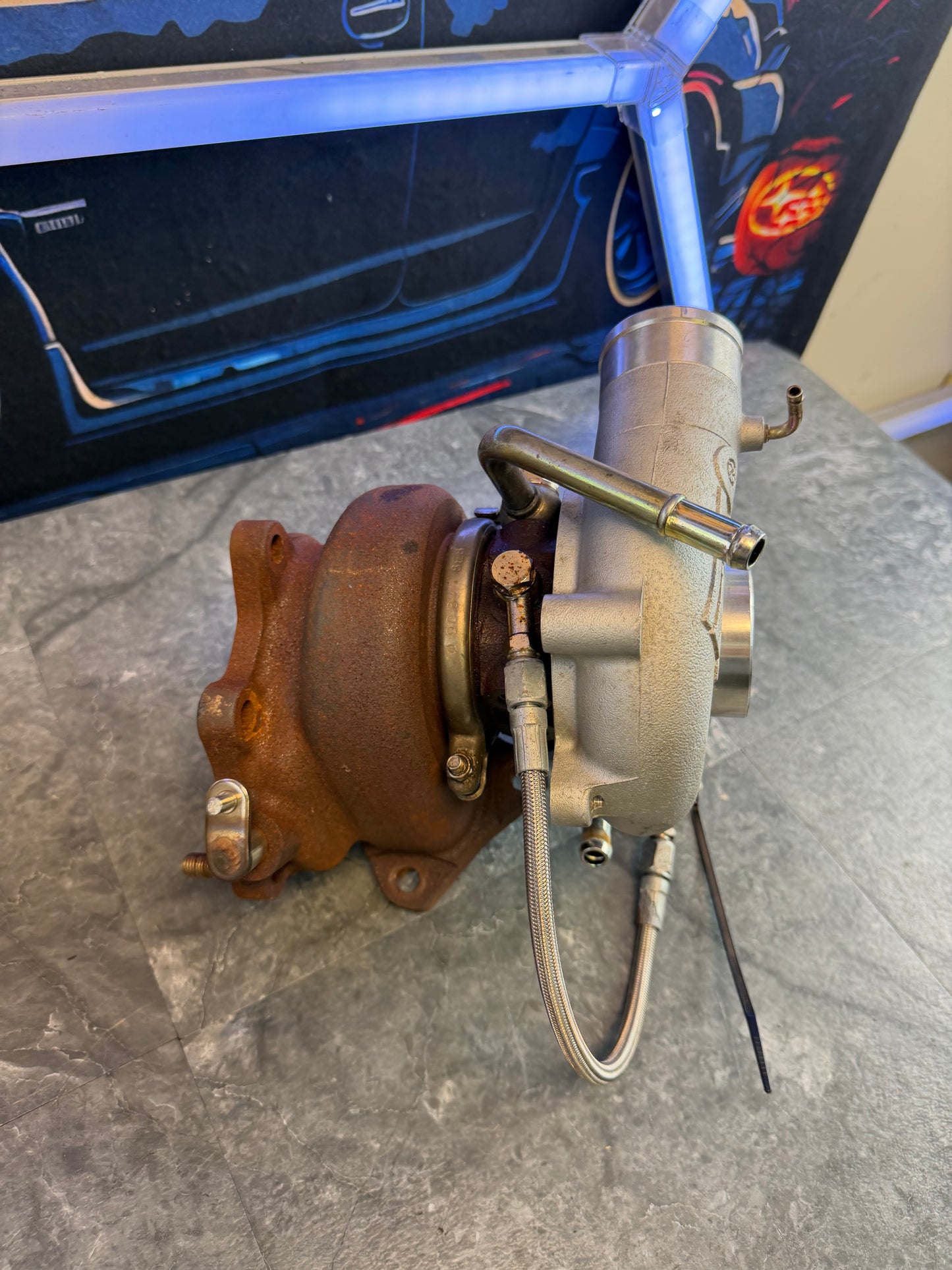 BCP stock location turbo Subaru STi & wrx x 500 + 2.5” inlet , billed compressor wheel , welded , 500 HP , 10 cm
