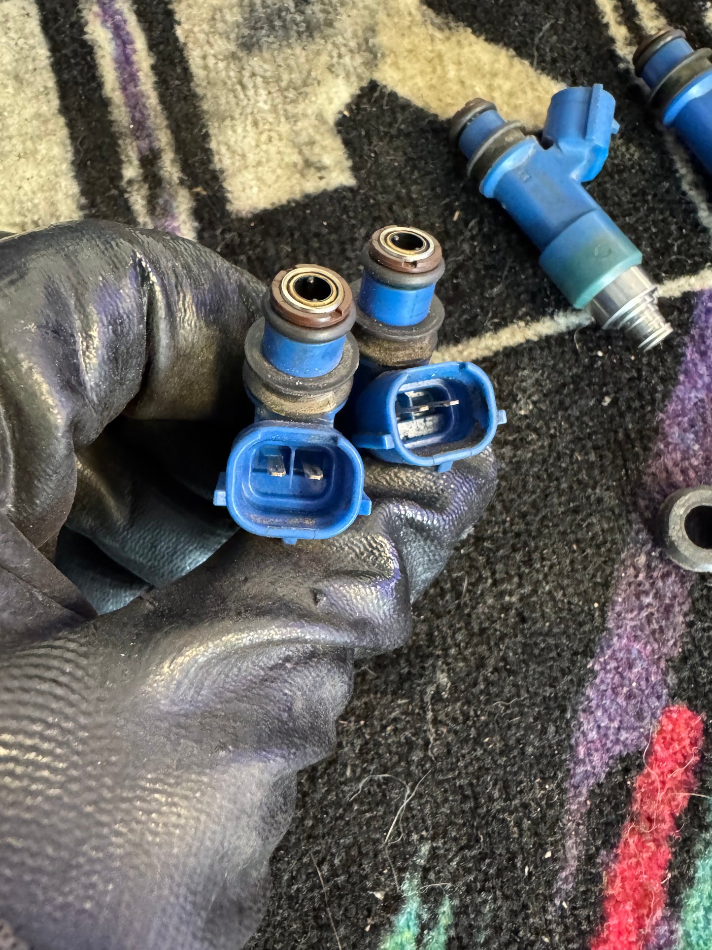 2007-2021 Subaru WRX STi OEM Denso STi Blue Injectors 565cc J3