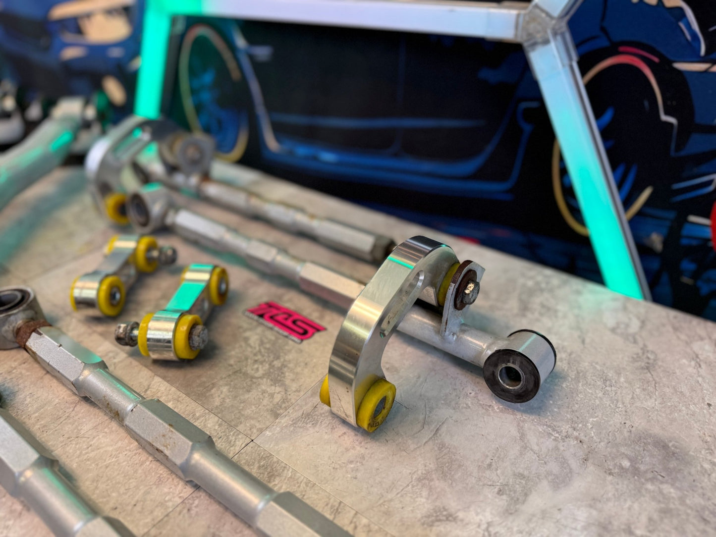 Rear adjustable lateral links 2002-2007 Subaru wrx w/ sway bar end links & tubular trailing arms