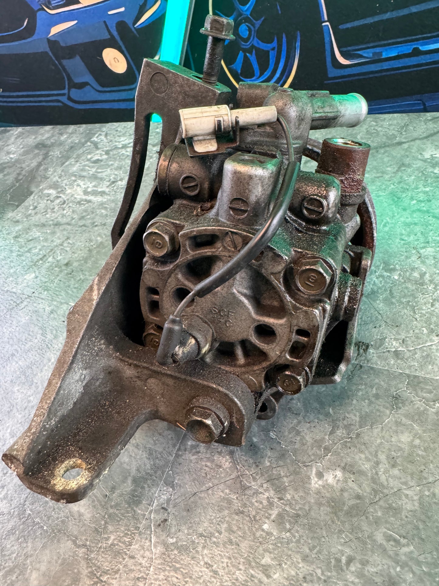 2004-2007 Subaru Impreza WRX STi OEM Power Steering Pump Mount