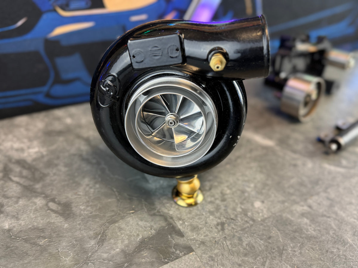 CUSTOM FP “ black “ turbo HCFi BALL BEARING 10 CM 84 MM FAP 9 blade turbine