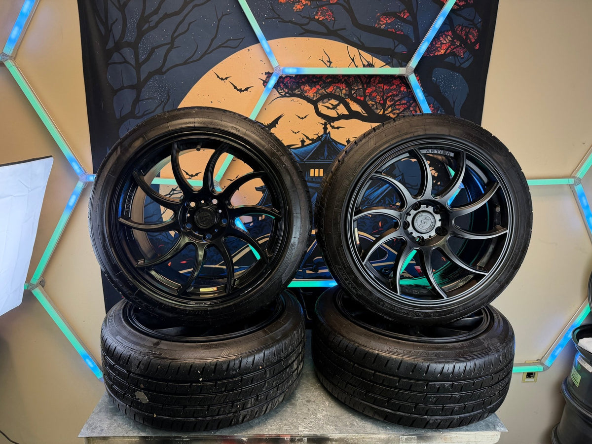 ARTISA “ night deco “ directional forged 5x114 18x8.5 + 53 Subaru STi