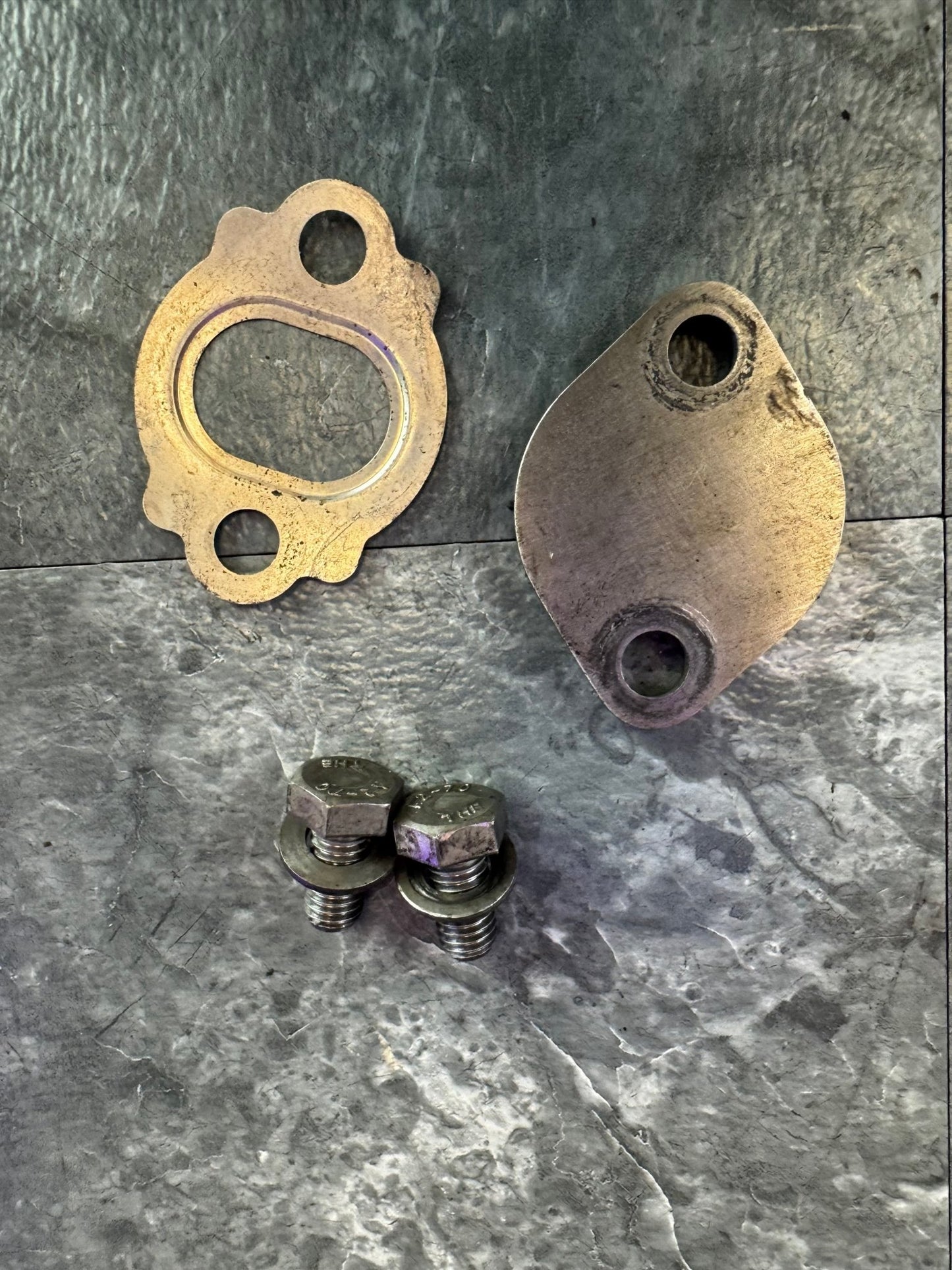 Subaru EJ20 EJ25 Engine EGR Delete Plates Air Pump Deletes With Hardware